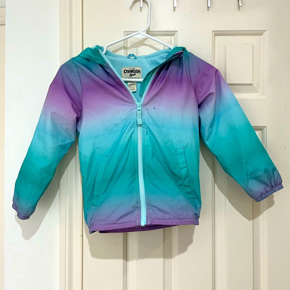 OshKosh Bgosh kids hooded puffer jacket size medium or 5 to 6